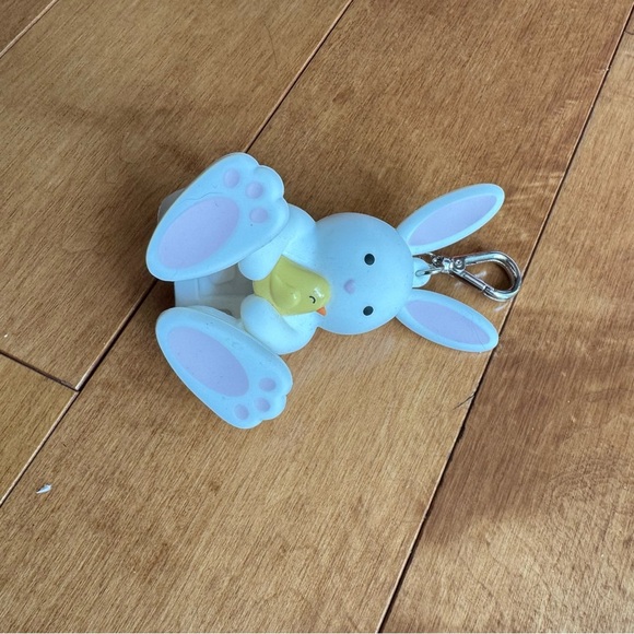 Cute Bunny Keychain with Chick Sanitizer Holder - Picture 4 of 4
